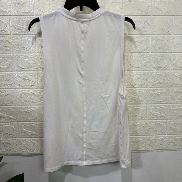 Lululemon All Yours Tank NWT Sizes 10 12 White Pima Cotton Vitasea Top - Picture 2 of 5